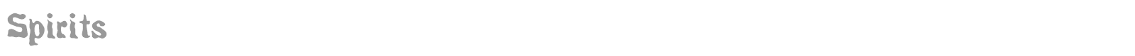 Spirits Regular font preview